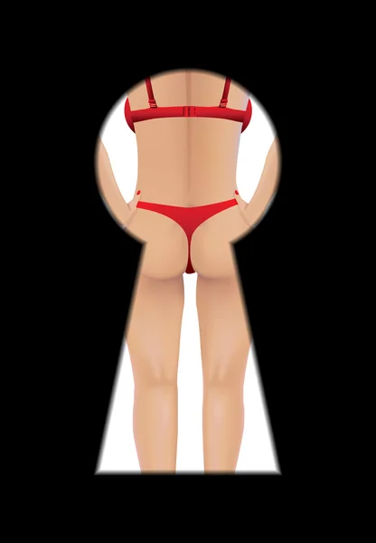 Woman in bikini — Stock Vector
