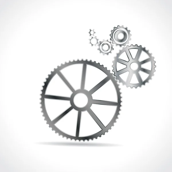 Svart kuggar (gears) — Stock vektor