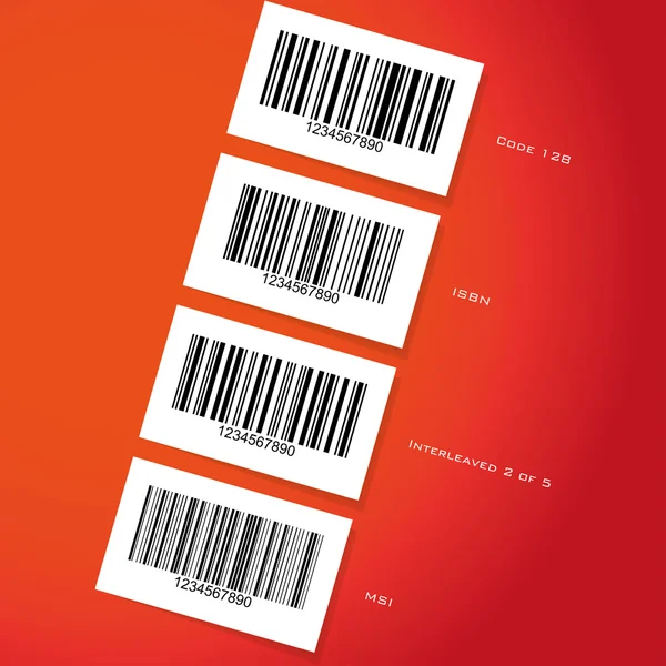 Barcode stickers — Stockvector