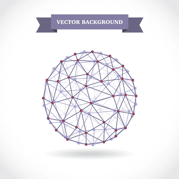 Esfera molecular — Vector de stock