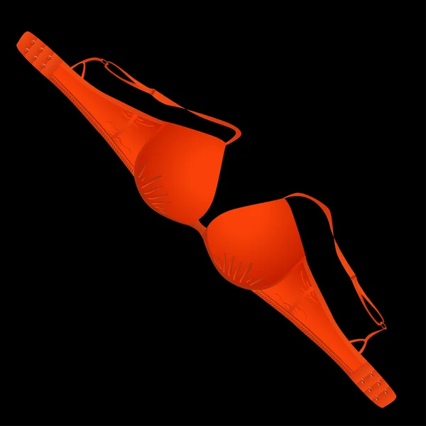 Soutien-gorge rouge — Image vectorielle