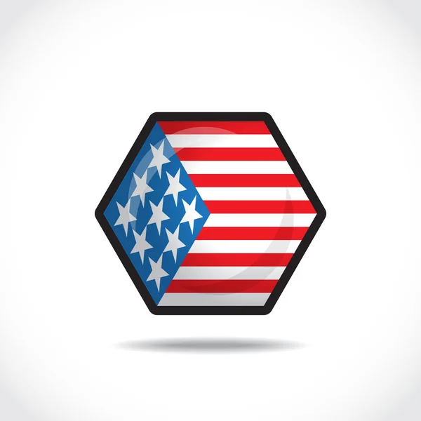 Usa vlag pictogram — Stockvector