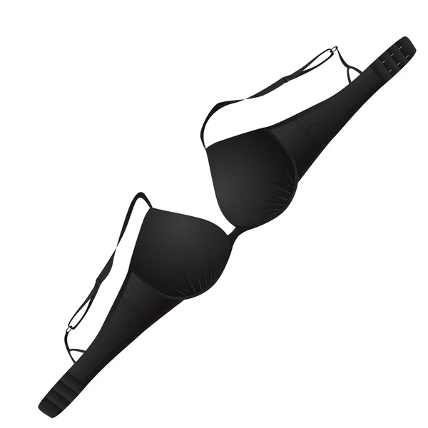 Black bra — Stock Vector