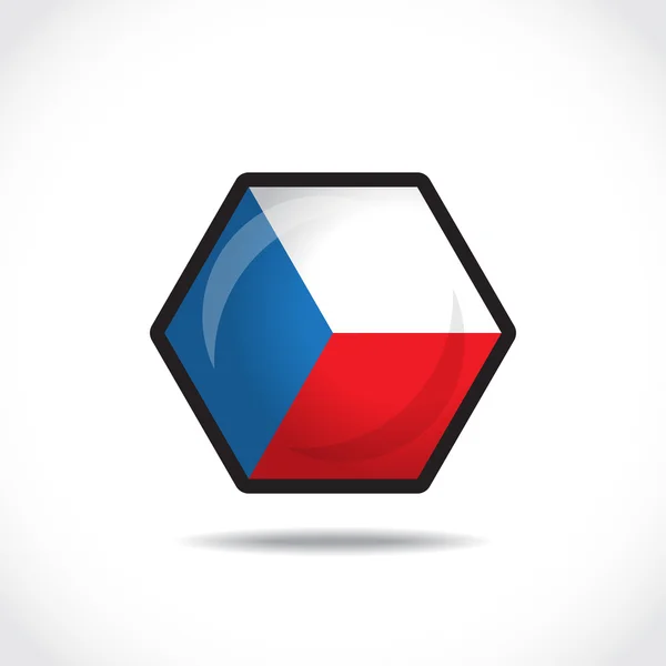 Czech republic icon — Stock Vector