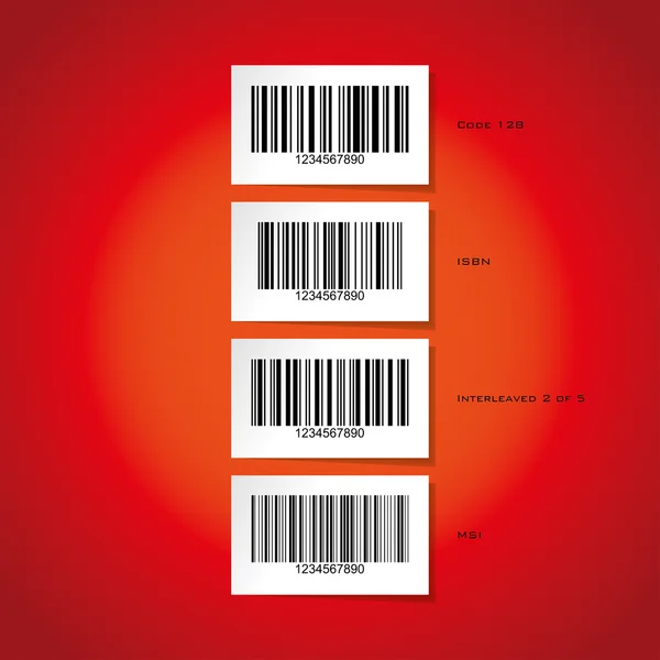 Strichcode-Aufkleber — Stockvektor