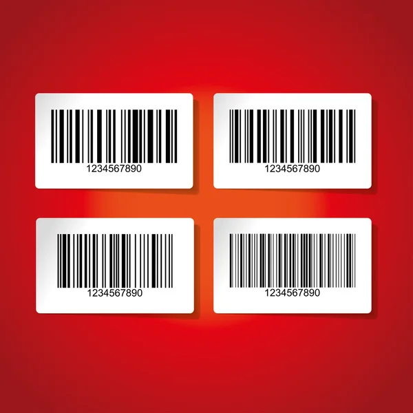 Barcode stickers — Stock Vector