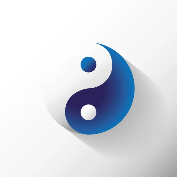 De ying yang teken — Stockvector