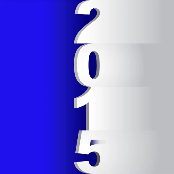 Nuevo año 2015 título, cortes de papel — Archivo Imágenes Vectoriales