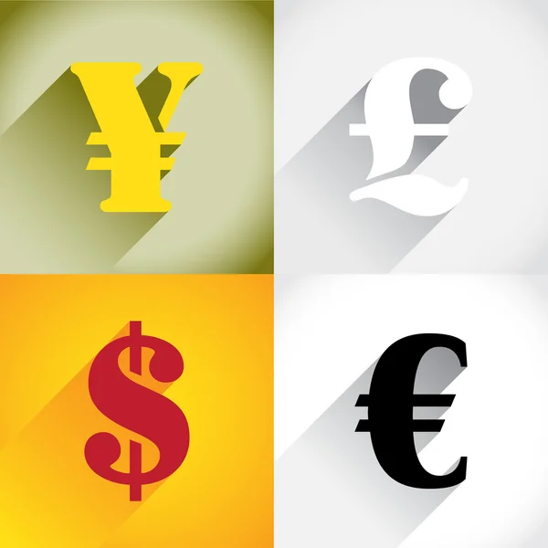 Valuta symbol – Stock-vektor