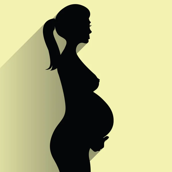 Femme enceinte — Image vectorielle