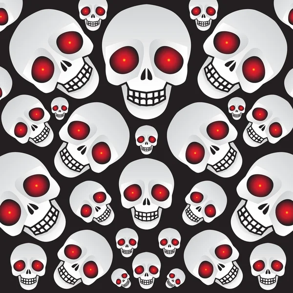 White Skulls — Stock Vector