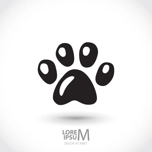 Logotipo dell'impronta animale — Vettoriale Stock