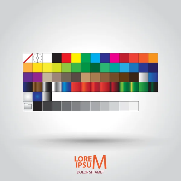 Paleta de colores Guía — Archivo Imágenes Vectoriales