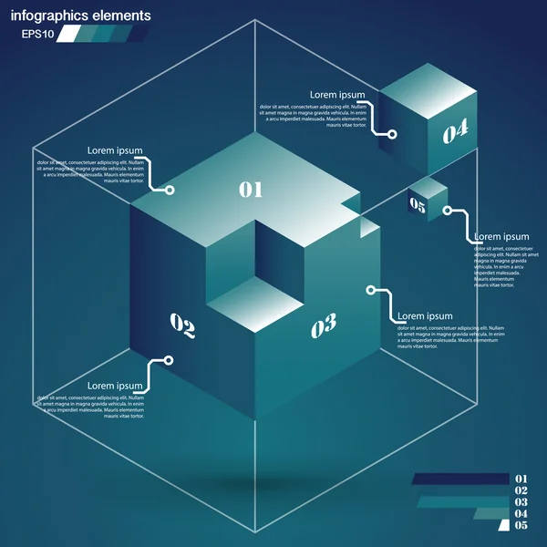 Infographics öğe şablonu — Stok Vektör