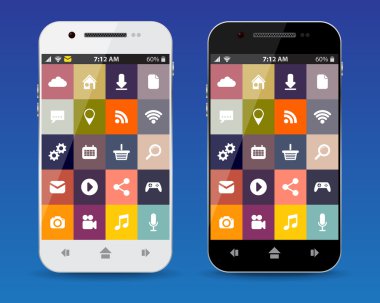 Cep telefonları ile düz kutsal kişilerin resmi