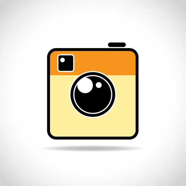 Icône de caméra à la mode — Image vectorielle