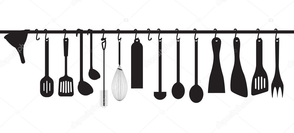 Collection kitchen utensils