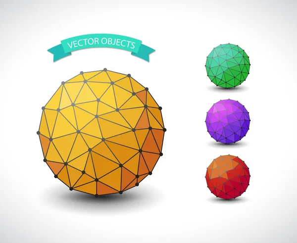 Molecular sphere — Stock Vector