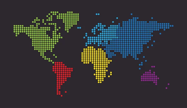 Mapa do mundo — Vetor de Stock