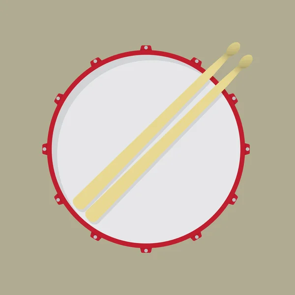 Tambour de caisse claire — Image vectorielle