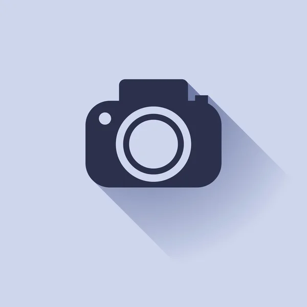 Camera icon in a flat design — Stock Vector