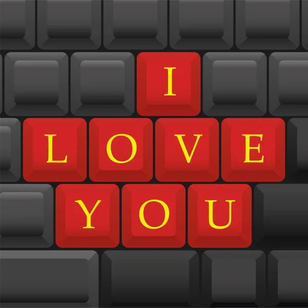 Miluju tě. — Stockový vektor