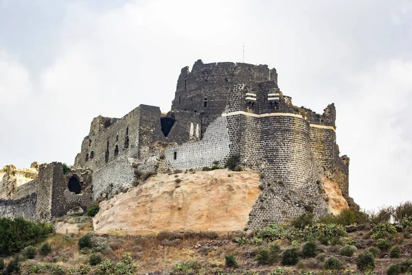 Lato Del Castello Margat Marqab Banias Siria — Foto Stock