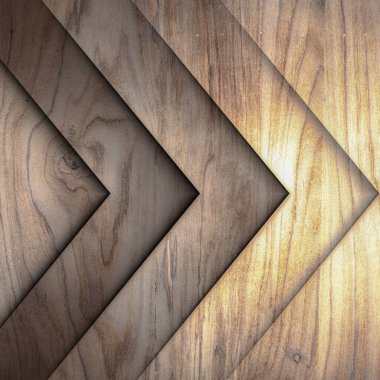 Ahşap arka planda oyulmuş geometrik desen, dikişsiz doku, 3d illüstrasyon