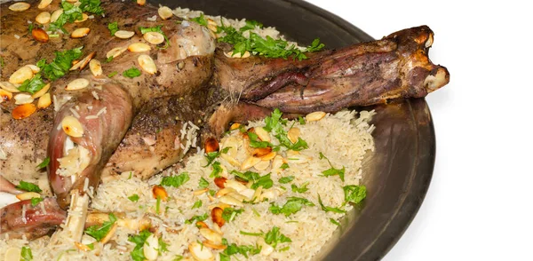 Ouzi Arabi Agnello Ripieno Con Riso Una Sorta Cibo Arabo — Foto Stock