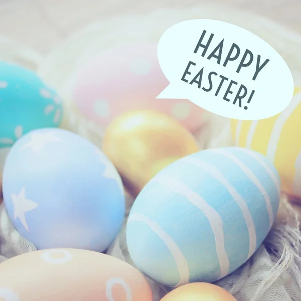 Barevná pastelová velikonoční vejce — Stock fotografie