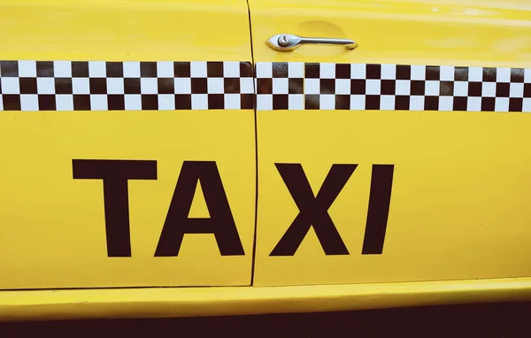 Side of New York  taxi cab — Stock Photo, Image