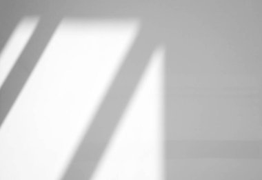 Pencere doğal gölge etkisi beyaz doku arka plan üzerinde, ürün sunumu, arkaplan ve modelleme, yaz mevsimi konsepti üzerine örtülmesi için