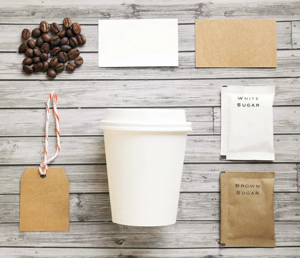 Coffee identity mockup set — Stock Photo, Image