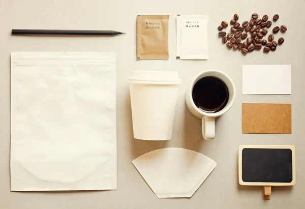 Kahve kimlik marka — Stok fotoğraf