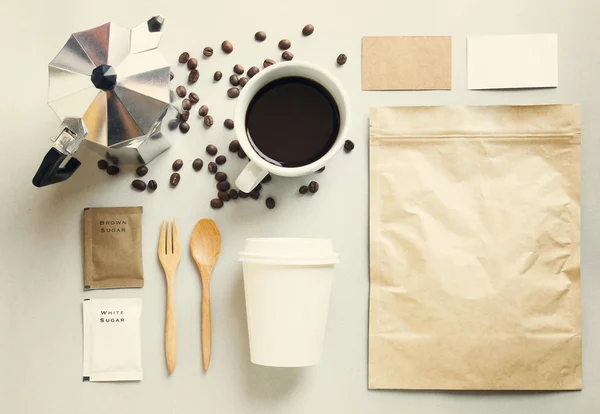 Kaffee Identity Branding — Stockfoto