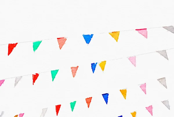 Kleurrijke bunting vlaggen — Stockfoto