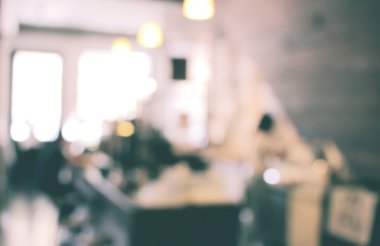 bulanık ve bokeh arka plan kafe iç