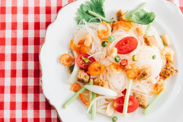 Ensalada de fideos picantes — Foto de Stock