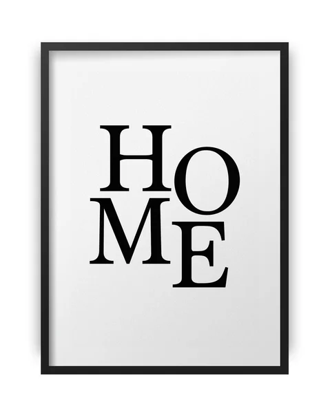 Home quote poster — Stock Photo, Image