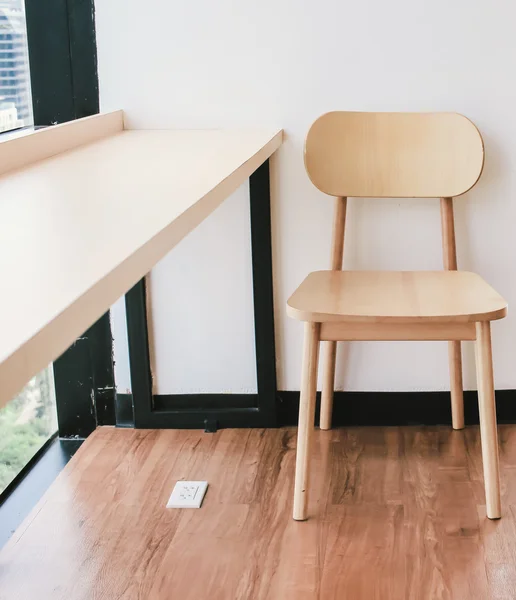 Warm table and chair setting — Stock Photo, Image