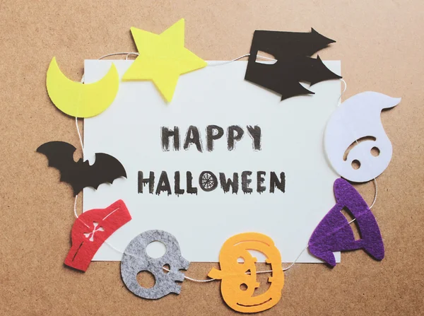 Fröhliches Halloween auf Papier — Stockfoto