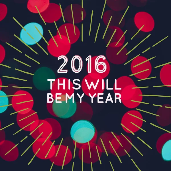 2016 questo sarà il mio anno — Foto Stock