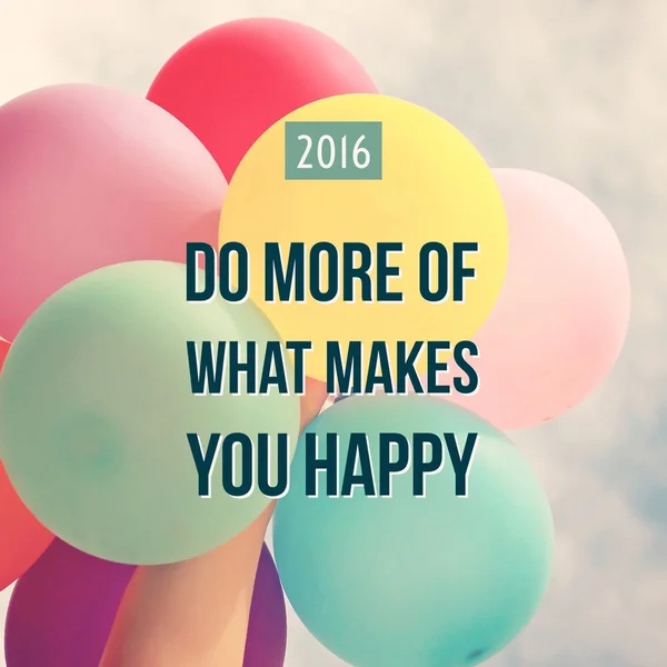 Gjøre mer av det som gjør deg lykkelig – stockfoto