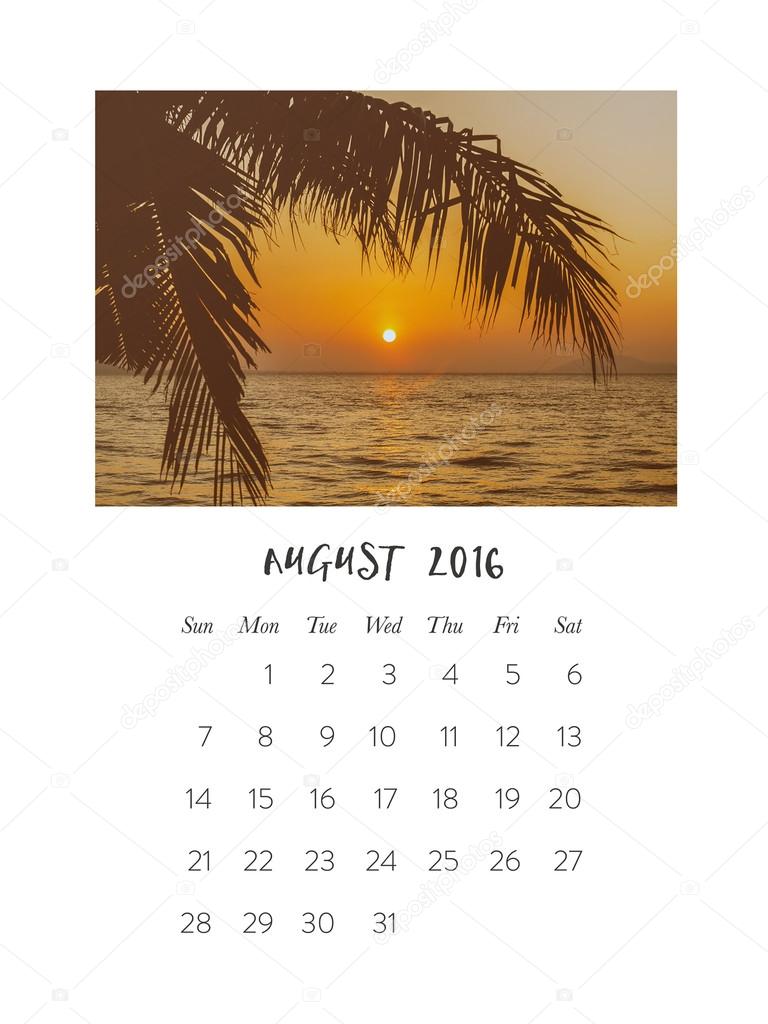 Photo calendar 2016