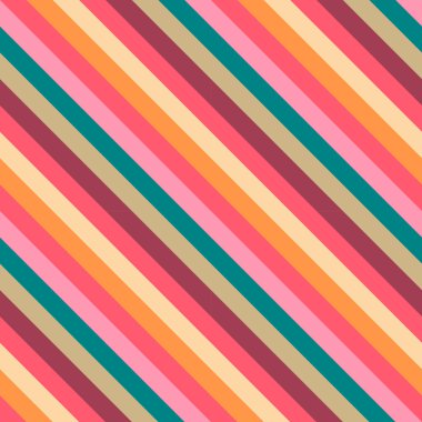 Kağıt Tasarım Vektörü İllüstrasyonu İçin Sıcak Noel Renkleriyle Şenlikli Çapraz Çizgili Desen