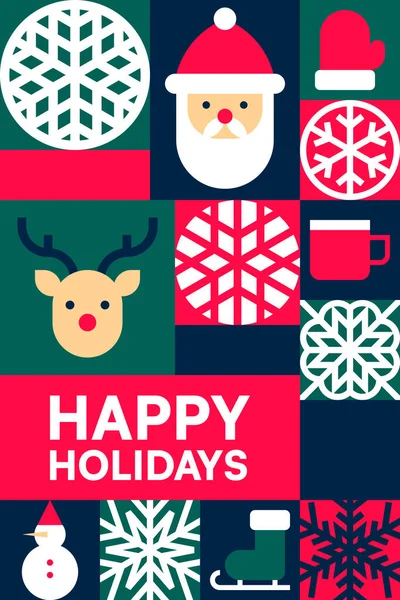 Sezon 'un Kutlama Kartı Kış Büyüsünü Neşeli Tatil Gelenekleri İllüzyonuyla Kutla