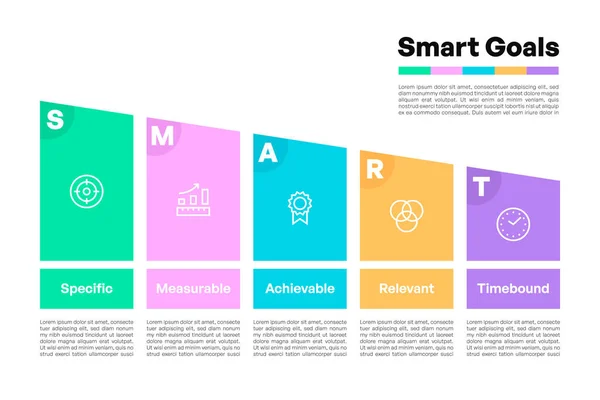 Renkli SMART Hedefleri Eğimli Meydan BilgisiName
