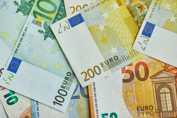 Євро Гроші. Грошовий фон євро. Банкноти євро — стокове фото