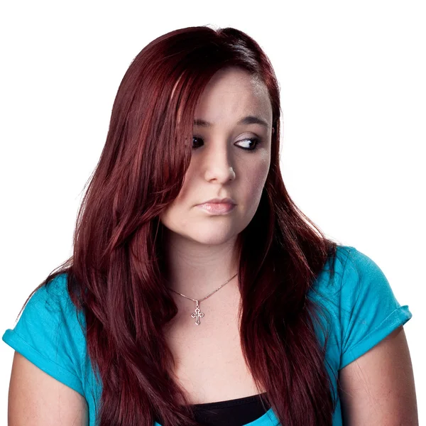 年轻的红头发女人 — 图库照片