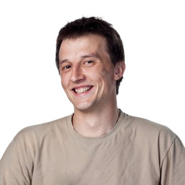 Adam Cheeky sırıtma